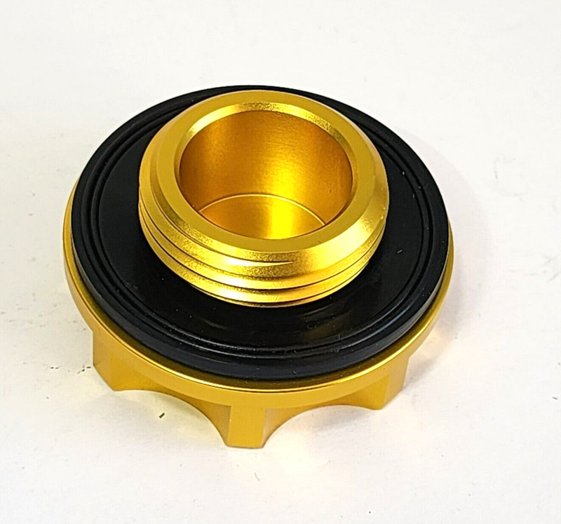 GOLD OIL CAP + RADIATOR CAP CARBON FIBER FOR 1ZZ-FE COROLLA MATRIX JDM gallery