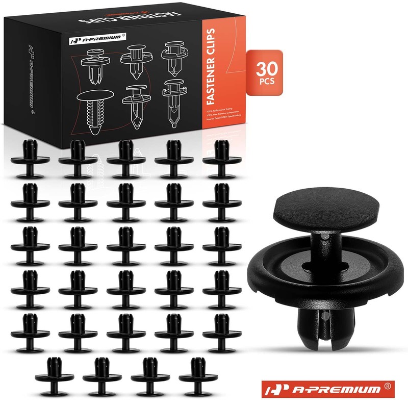 A-Premium 30Pcs 7mm Radiator Splash Shield Retainer Clips Push-Type for Toyota
