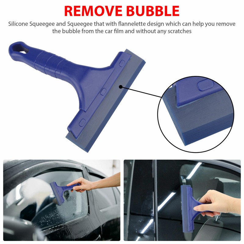 13PCS Car Window Tint Wrap Film Vinyl Cutting Gloves Squeegee Scraper Tools Kit gallery