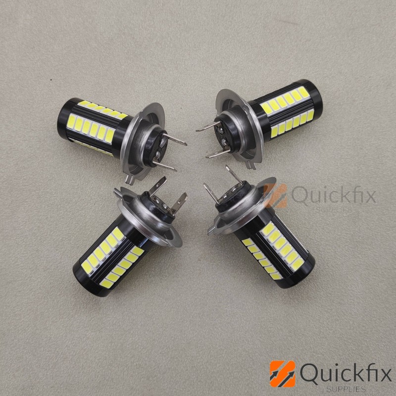 4x H7 Super Bright LED Headlight Bulbs Conversion Kit High Low Beam 6000K White gallery