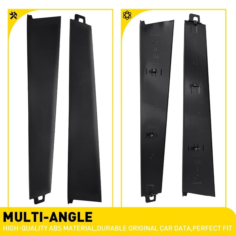 Front Door Pillar Molding Black For Honda Accord 2008 2009 2010 2011 - 2013 2-6X gallery