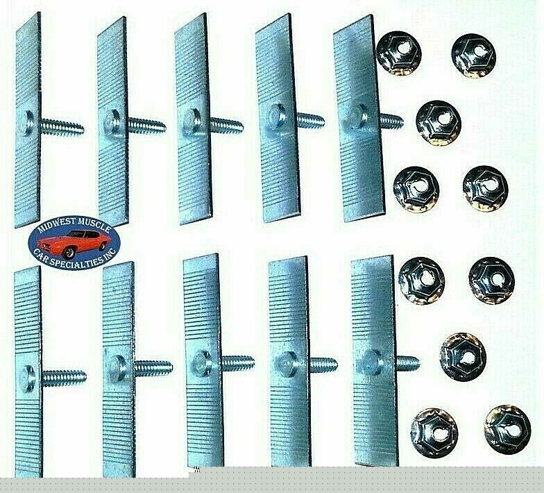 1/2″-2-1/2″ Body Fender Door Trim Molding Moulding Clip Nuts For Chrysler 10pc Q