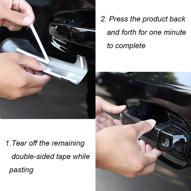 For 4Runner 2010-13 Carbon fiber Door Handle Cover + Side Mirror Decor Trims Set gallery