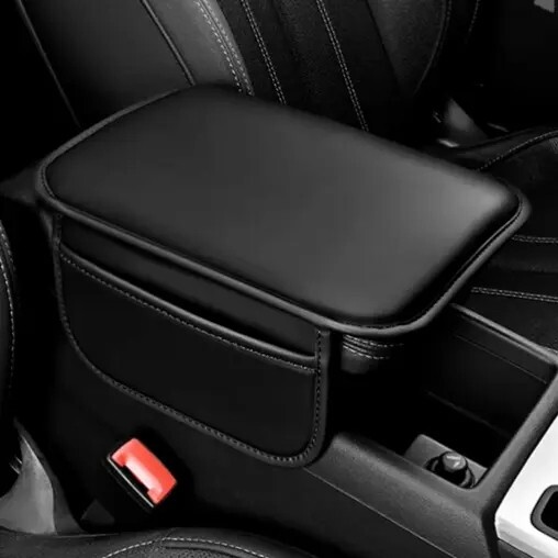 PU Leather Car Seat Armrest Cushion Storage PadAnti-Scratch Interior Protector