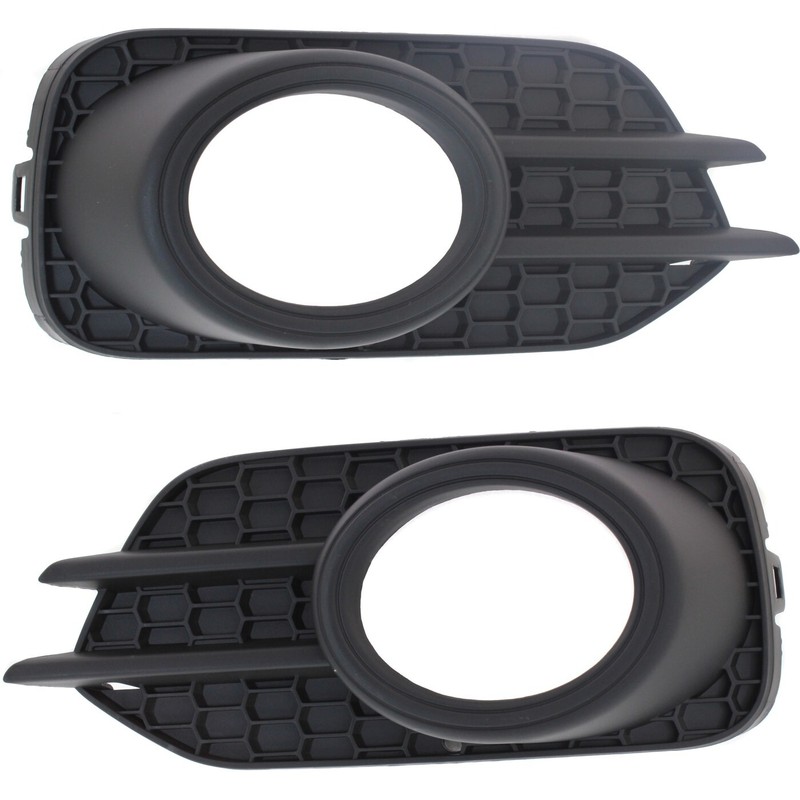 Fog Light Trim Set For 2012-2017 Volkswagen Tiguan Left & Right Plastic 2Pc