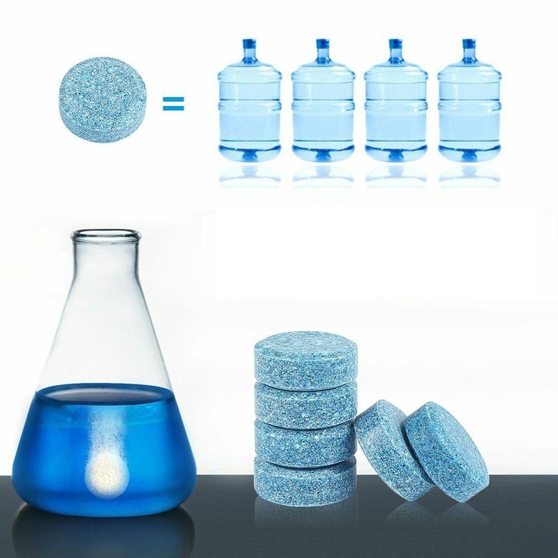 10x Auto Glass Cleaner Car Windshield Washer Cleaning Solid Effervescent Tablets gallery