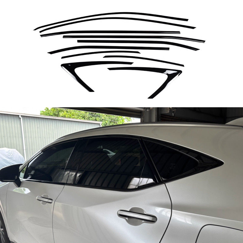 For Lexus NX 250 350 350H 22-2024 Black Steel Window Sill Molding Strip Tirm gallery