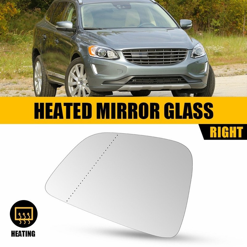Passenger Right Side Heated Mirror Glass Replacement For Volvo XC60 2010-2017