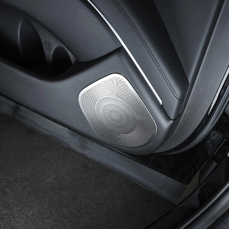 For Hyundai Palisade Stainless steel Car Door Speaker Decoration Cover Trim 2pcs gallery