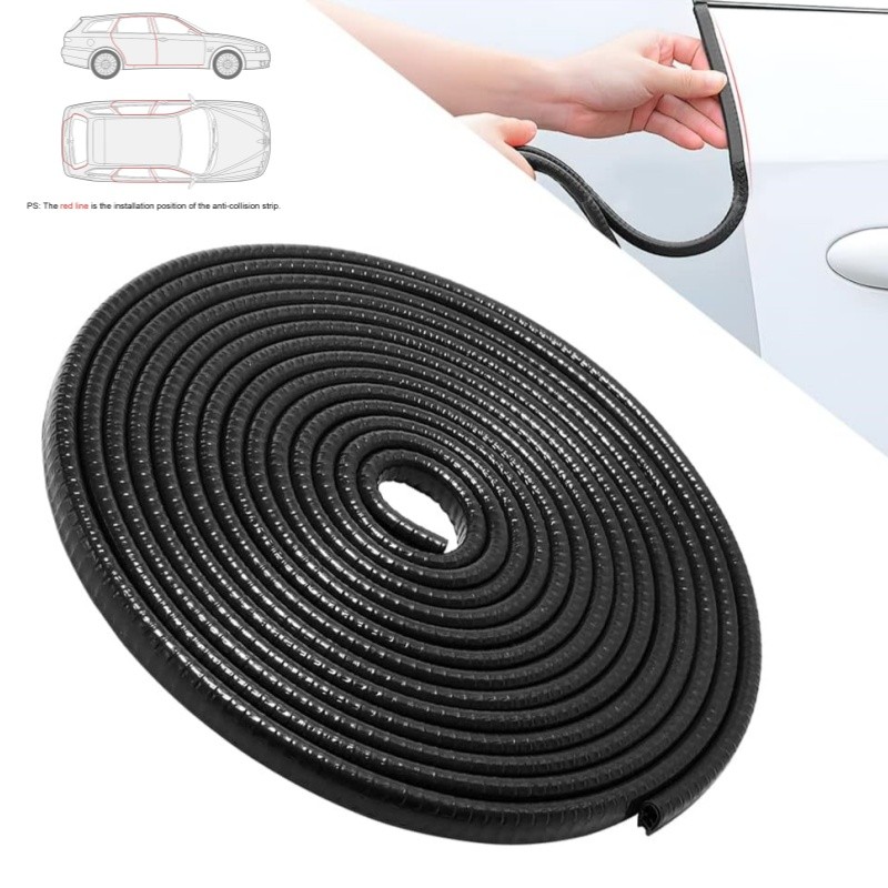 16.4ft Car U Channel Seal Strip Rubber Edge Trim Guard PVC Weather Stripping US gallery