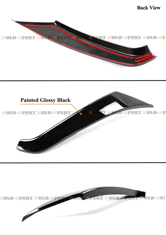 GLOSS BLACK FRONT GRILL CHROME DELETE TRIM COVER GARNISH FOR 19-22 NISSAN ALTIMA gallery