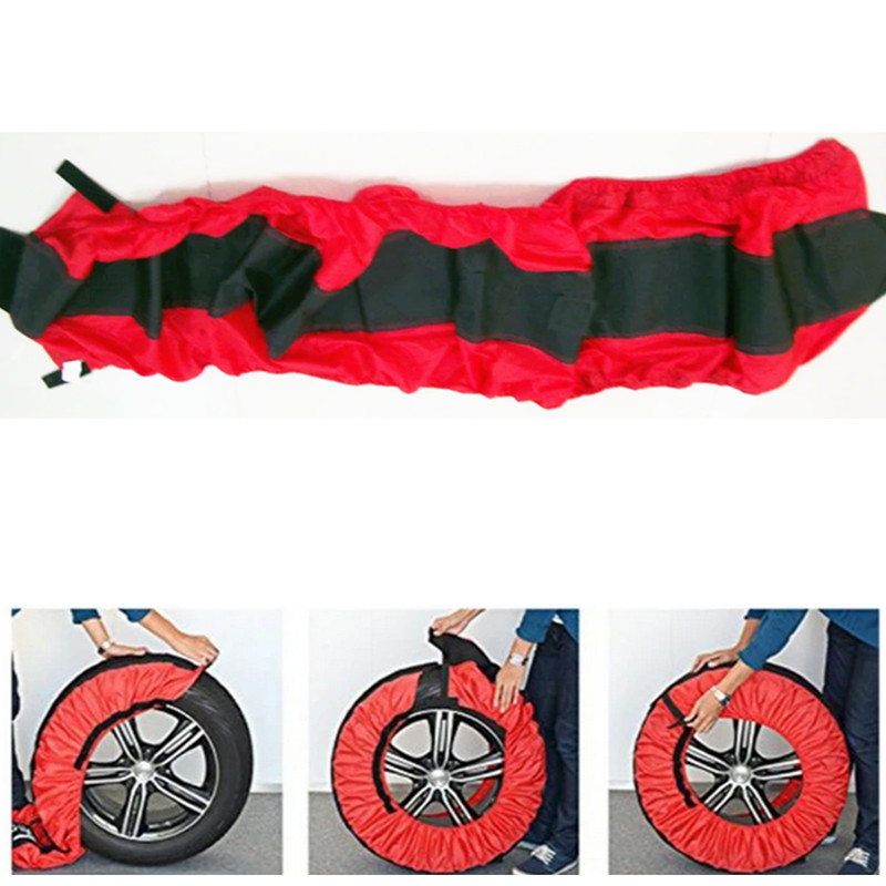 15-20in Car Tire Cover Spare Tyre Wheel Case Storage Bag Oxford Cloth Adjustable