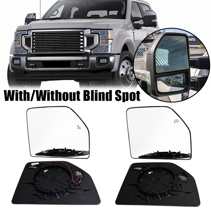 With Heated Tow Mirror Upper Glass For 2015-2022 Ford F150 F250 F350 F450 F550