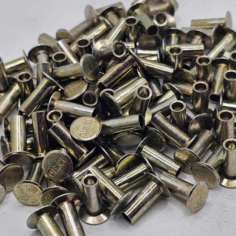 10-10 Brake Liner Rivets Round Head 1/2 Head Diameter 8/16 Inch Long 100 Units gallery