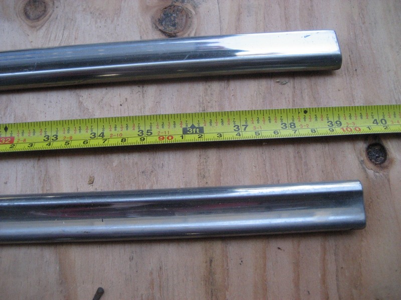 1956 CHEVY FRONT DOOR MOLDING TRIM-4/DOOR HARDTOP TRIM UPPER/LOWER 39-1/4 INCHES gallery