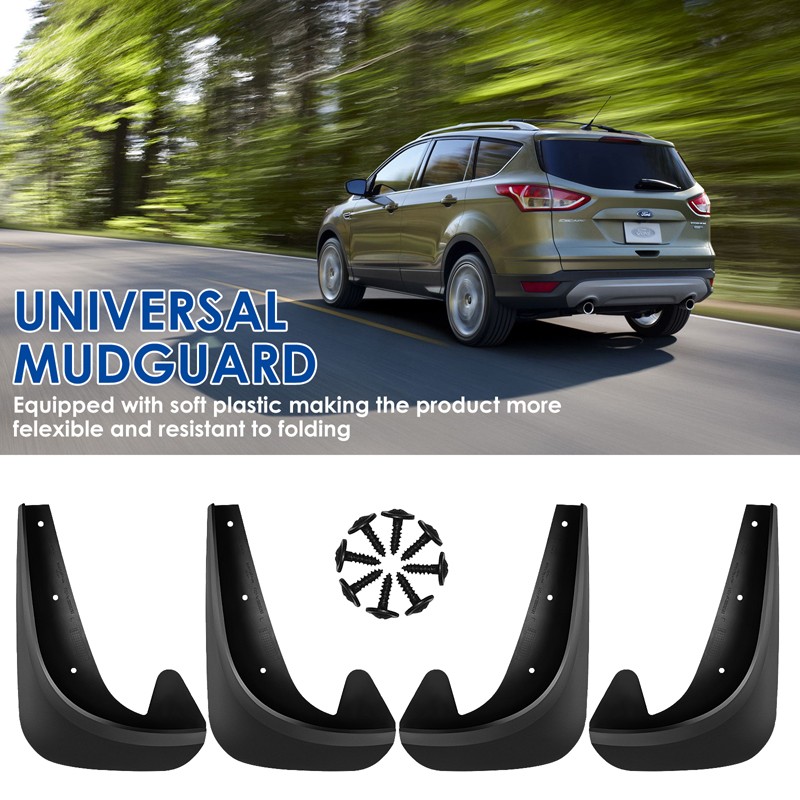 Splash Guards Car Mud Flaps for Front Rear / Tires - Universal Fit Easy Install gallery