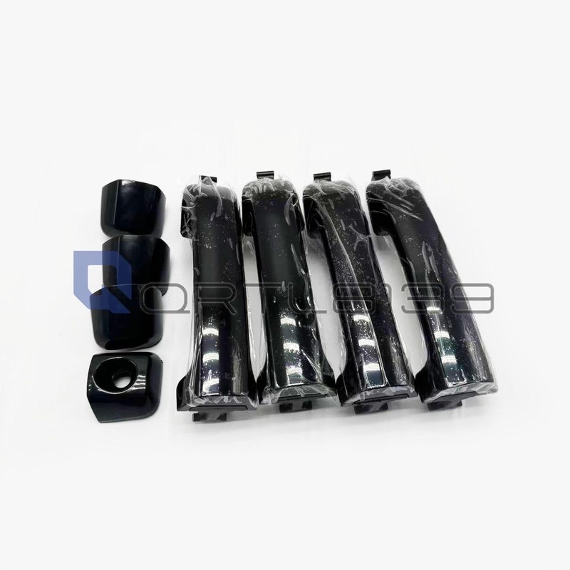 Front Rear Outside Door Handle Kit Glossy Black For 2011-2019 Tundra Sequoia gallery