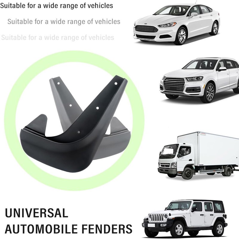4PCS Universal Car Mud Flaps Splash Guards For Front or Rear Auto Accessories US gallery