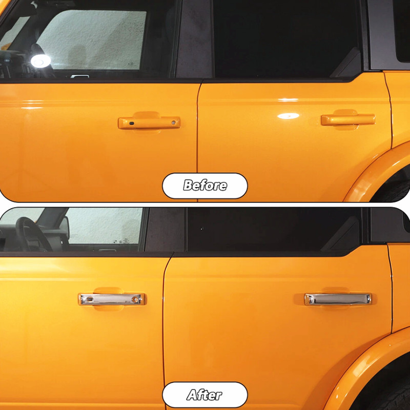 For Ford Bronco 2021-2026 ABS Chrome Exterior Side Door Handles Cover Trim 5PCS gallery