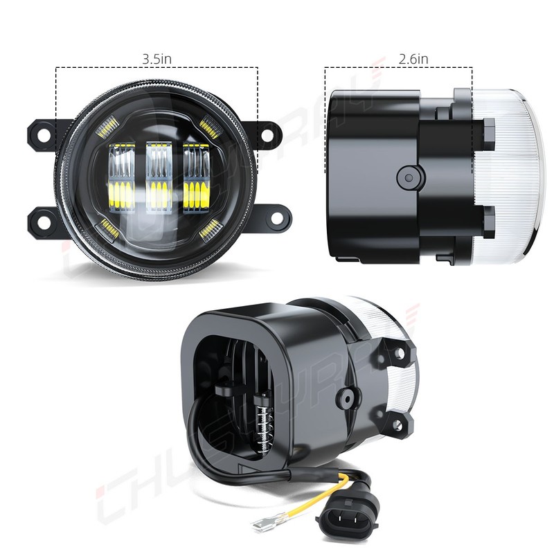 White Front Bumper LED Fog Lights Assembly For TOYOTA SIENNA 2011-2020 gallery
