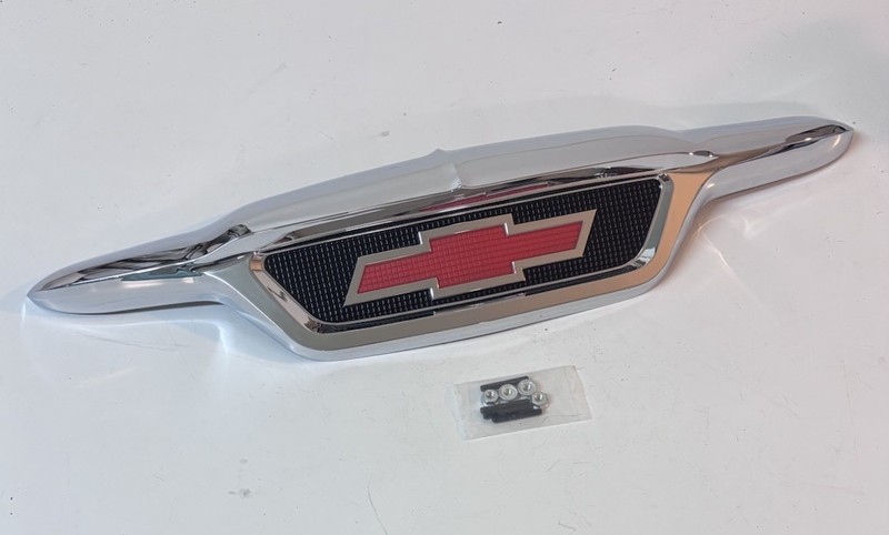 1955 2nd SERIES CHEVROLET TRUCK HOOD EMBLEM Beautiful Show CHROME NEW Free Ship
