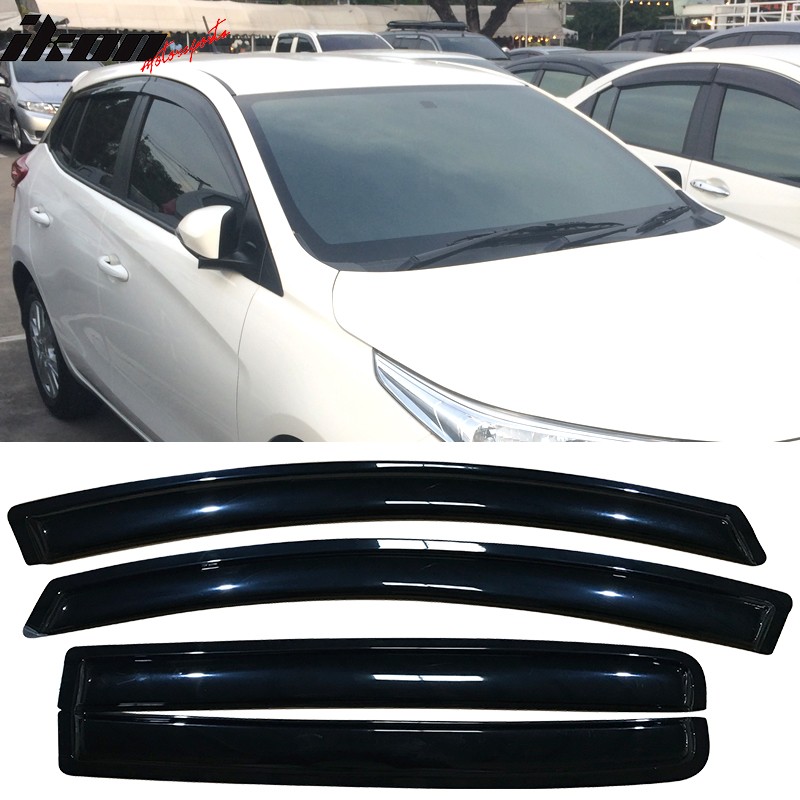 Fits 12-18 Toyota Yaris XP150 Hatchback Window Visors Vent Rain Guard Deflectors