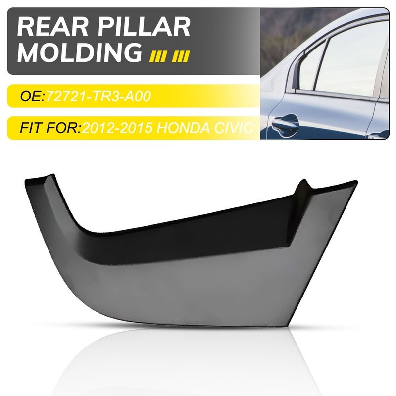 Rear Right Door Pillar Molding Garnish 72721-TR3-A00 For 2012-2015 Honda Civic