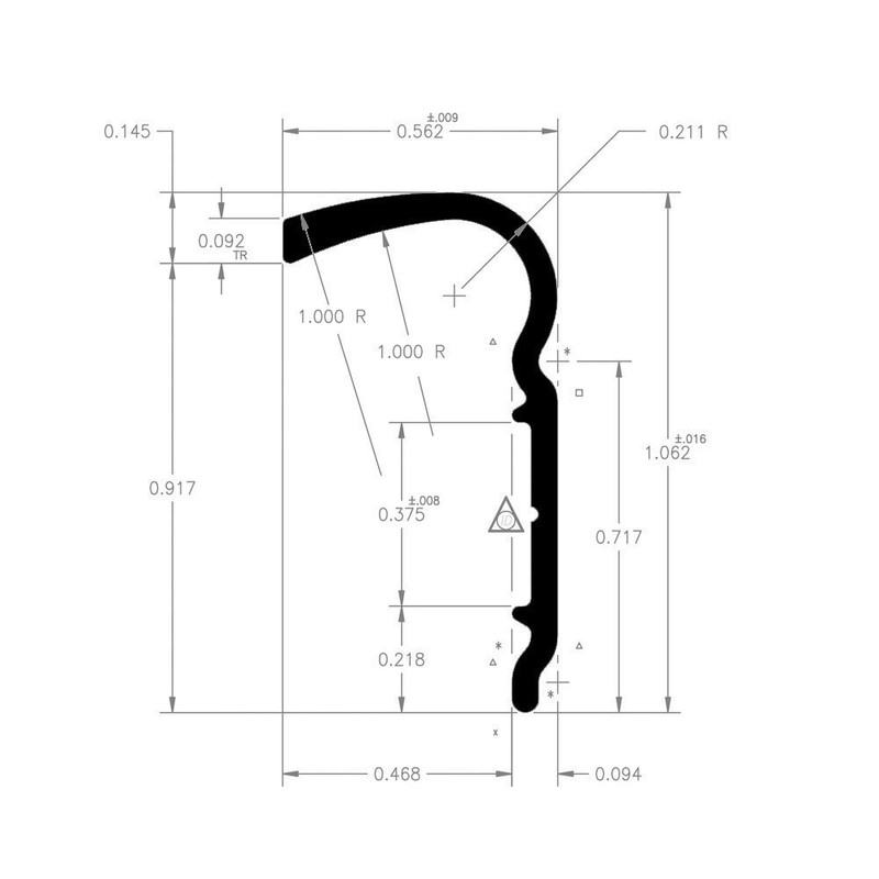 AP PRODUCTS NON ROOF TRIM BLK 6' EA- 021-51102-6 gallery