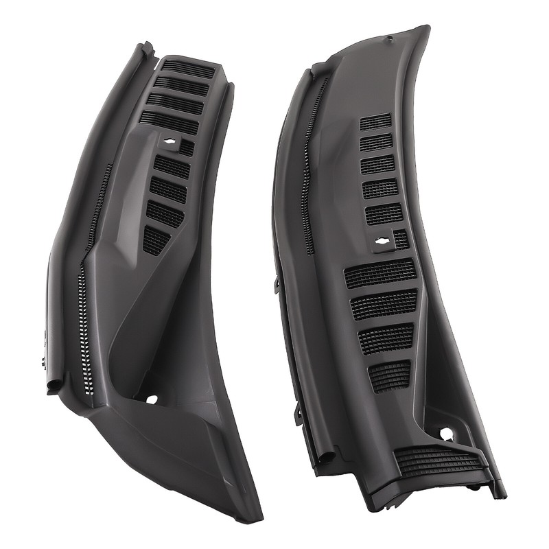 Windshield Wiper Cowl Panel Grille Set for Ford F250 F350 Super Duty 2017-2022