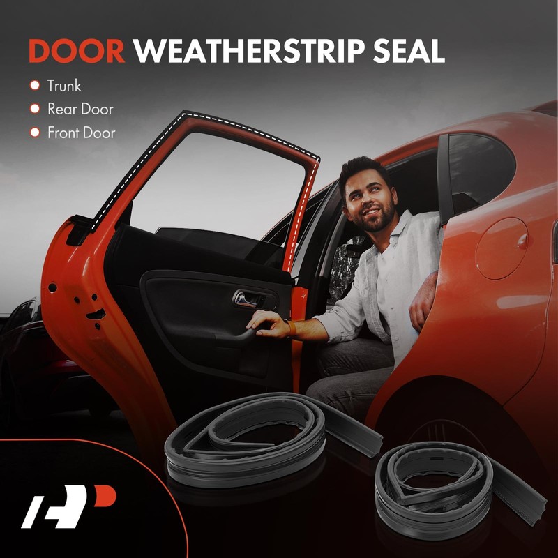 A-Premium 2Pcs Front Door Window Glass Channel Weatherstrip Seal for Chevy GMC gallery