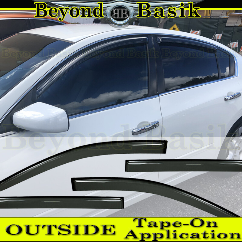For 2007 2008 2009 2010 2011 2012 Altima 4 Door SMOKE Door Vent Window Visors