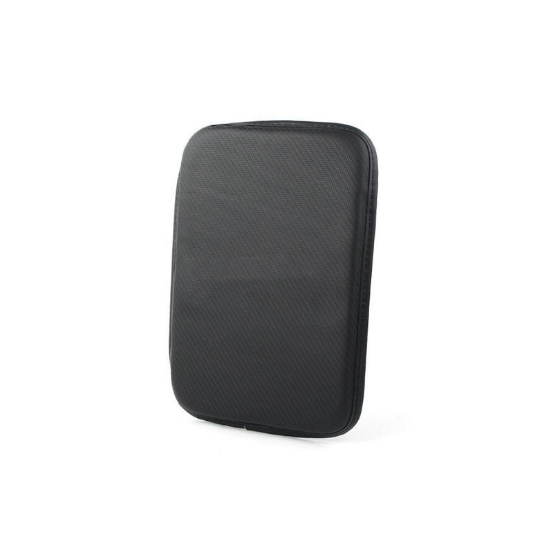 1x Car Armrest Pad Cover Black Center Console PU Leather Cushion Mat Accessories gallery