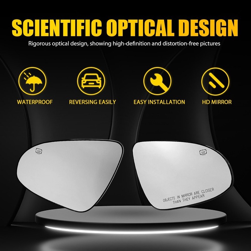 Passenger Driver Side Heated Mirror Glass Replacement For 2014-19 Toyota Corolla gallery