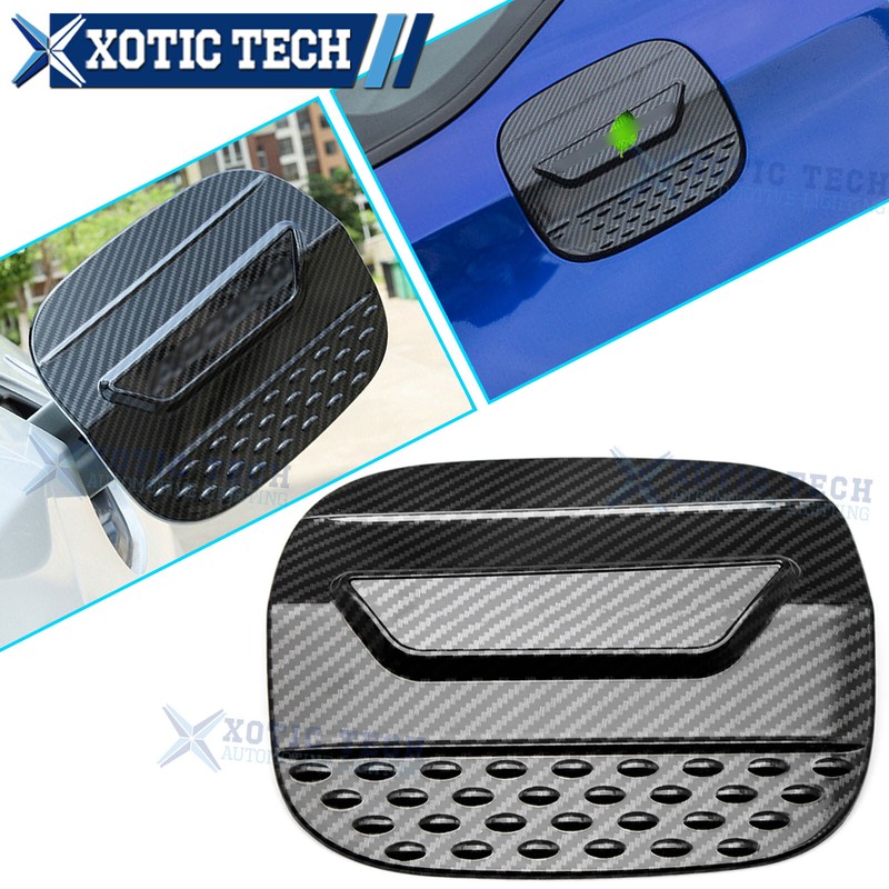 For Honda Accord 2018-2022 Carbon Fiber ABS Fuel Filler Gas Tank Cap Cover Trim