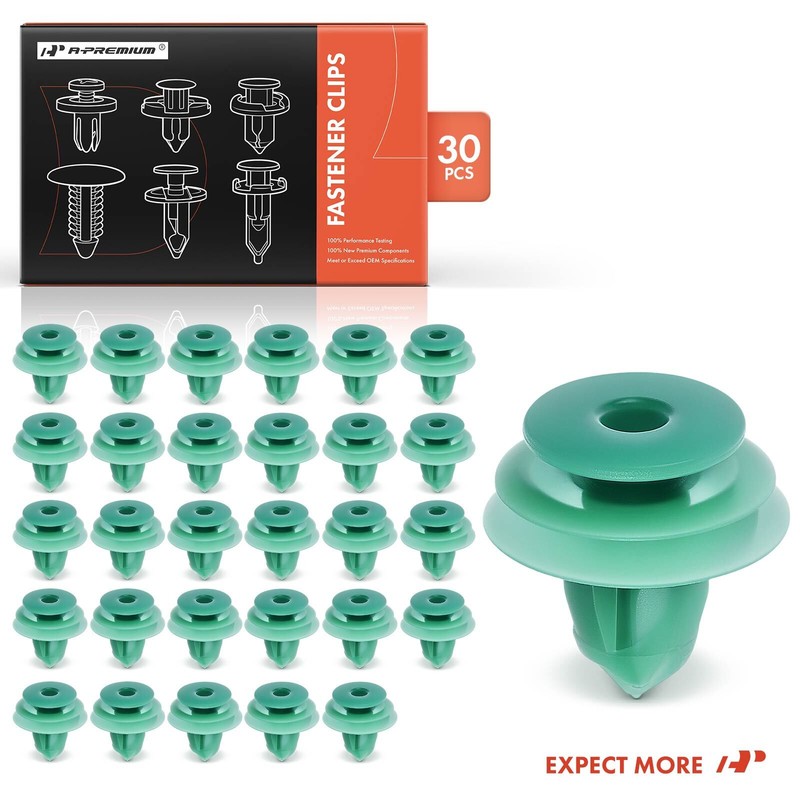A-Premium 30x 9.5mm Door Panel Interior Trim Retainer Clip Triple Head for Honda gallery