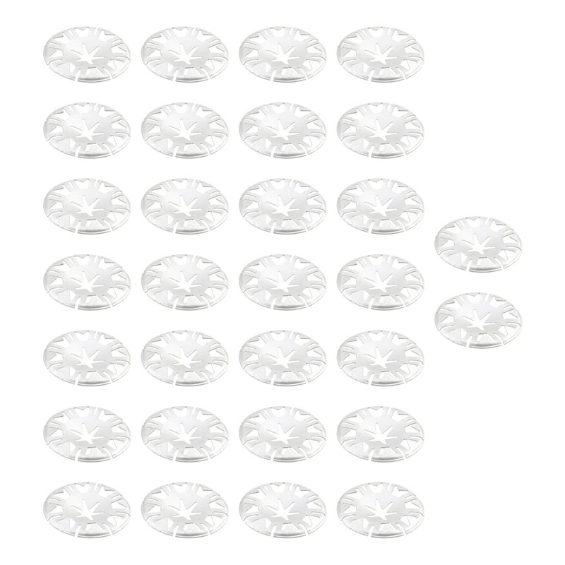 30pcs Metal Locking Star Washer Fastening Clips 30mm for Audi VW Skoda 6715468 gallery