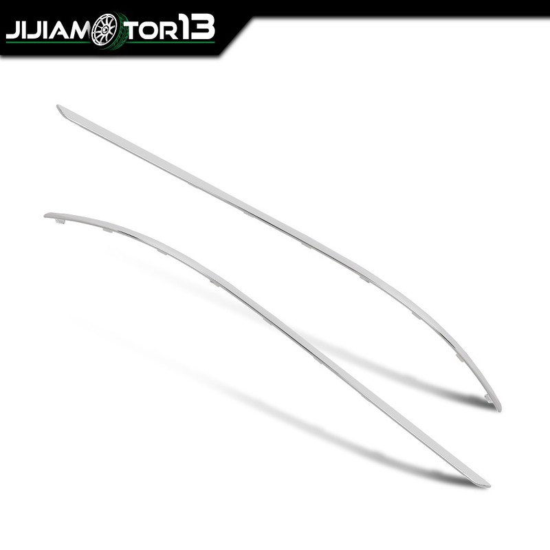 Fits 2008-2011 Mercedes Benz C350 w/ Avantgarde Pkg Rear Bumper Trim Chrome Pair