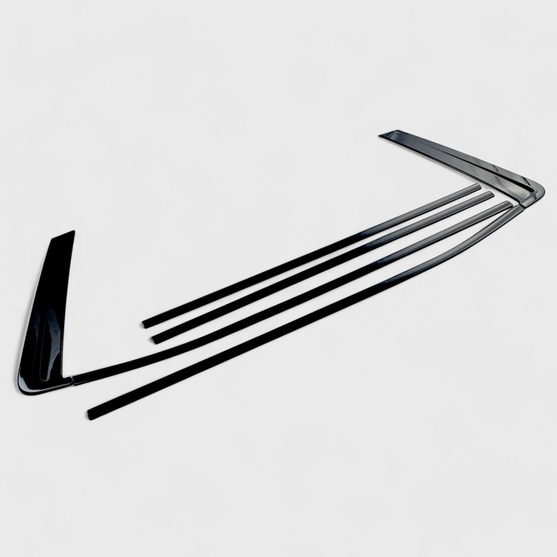 6 Piece Metallic Black Tape-on Window Trim Set Fits 2021-2024 Chevrolet Tahoe gallery