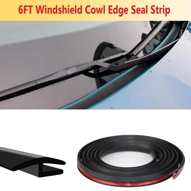 5.9ft For Volkswagen Car H-Shape Front Windshield Panel Seal Strip Moulding Trim