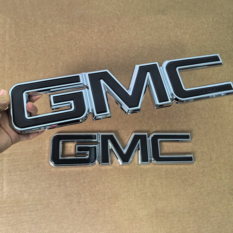 2014-2018 Kit OEM Grille & Rear GMC Emblem for Sierra 1500 2500HD 3500HD Chrome gallery