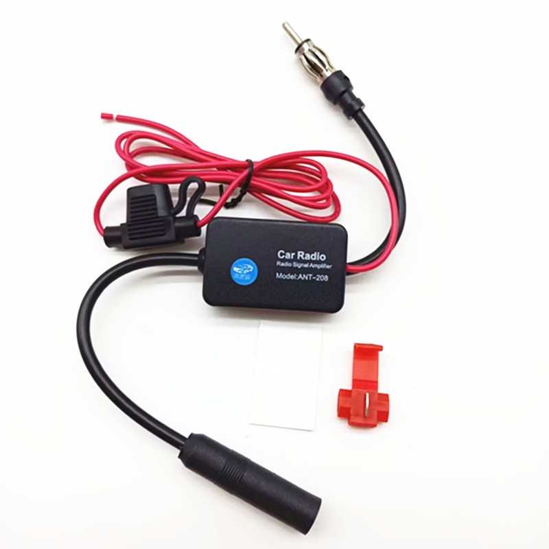 Car Signal Amplifier Antenna Radio Auto FM Adaptor Booster Anti-interference