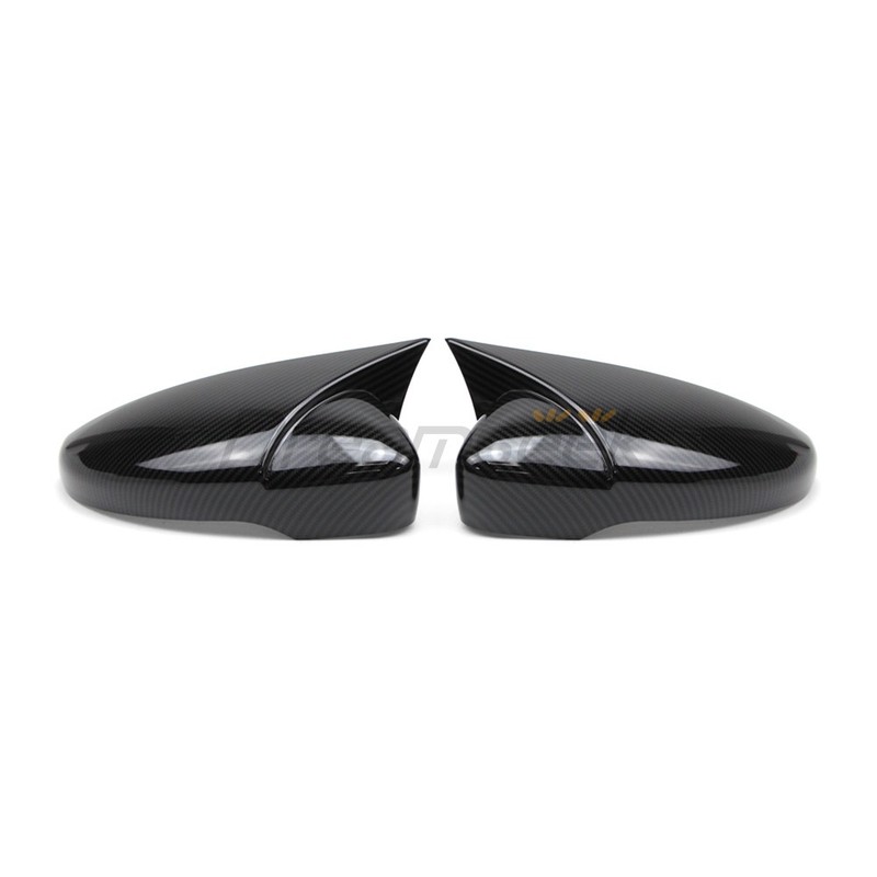 Side Rearview Mirror Cover Carbon Fiber Look For VW Scirocco Passat CC W/ Turn gallery