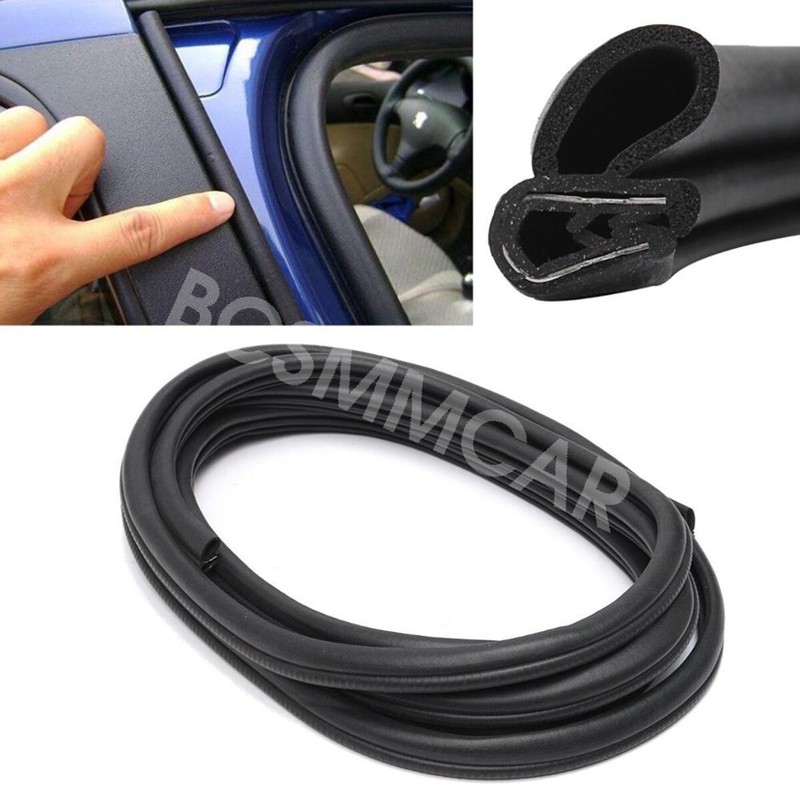 Car Door Edge Molding Trim Rubber Strip Seal Protector Anti-Scratch Noise Reduce gallery