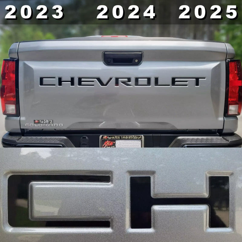 VINYL: Gloss Black Letters CHEVROLET COLORADO 2023-25