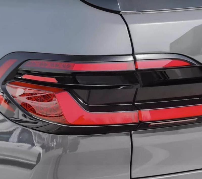 Bright black Rear Tail Door Trunk Lid Trim Strip 4PCS For BMW X7 2023-2025 gallery