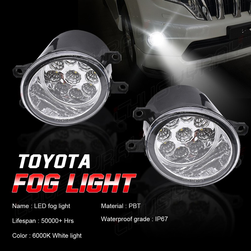 Pair Fog Lights Lamp Left & Right Side For 2012-2014 Toyota Tacoma gallery