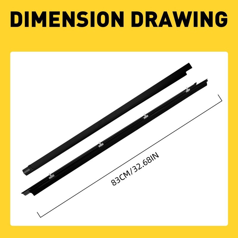 Door weatherstrip Window Trim Moulding Seal Belt Kit Fit Tacoma Toyota 1995-2004 gallery
