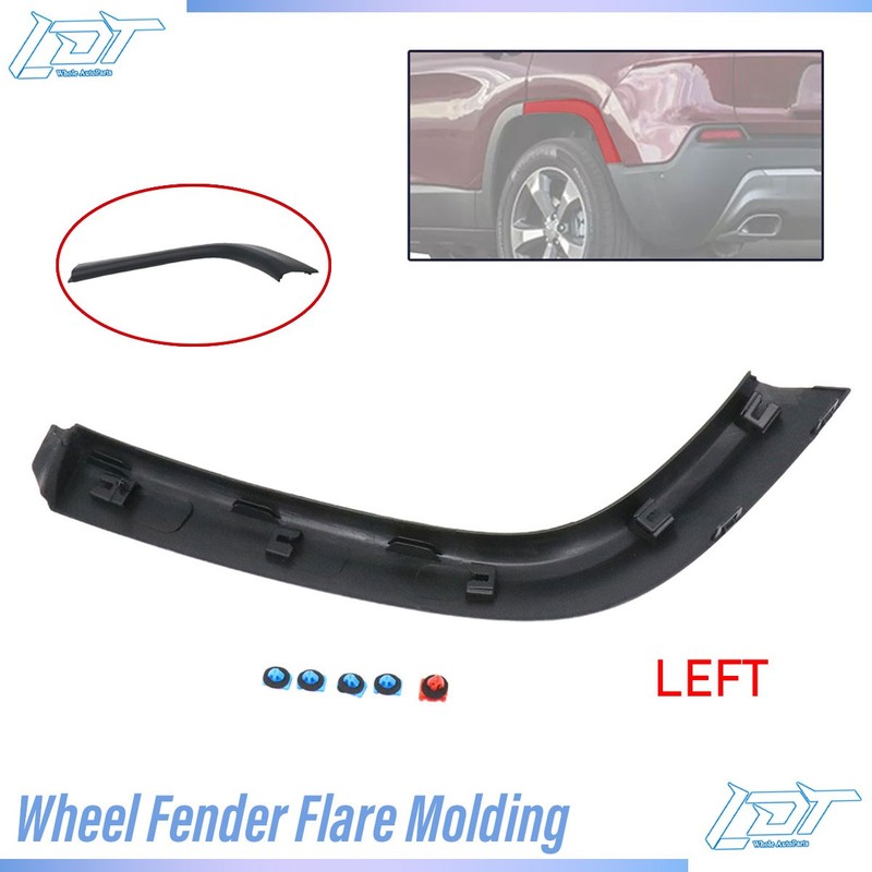 For 17-25 Jeep Compass Rear Left Driver Side Wheel Flare Opening Molding Fender