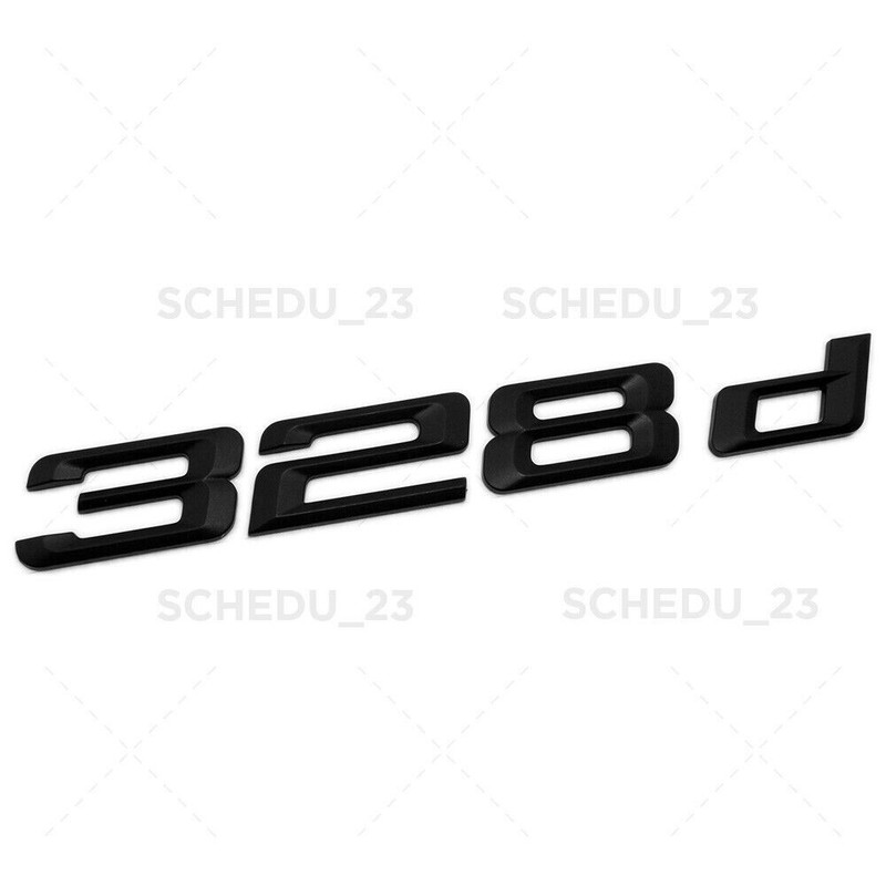 For New 328d Letter Emblem Badge Trunk Lid M Series Performance F30 Matte Black