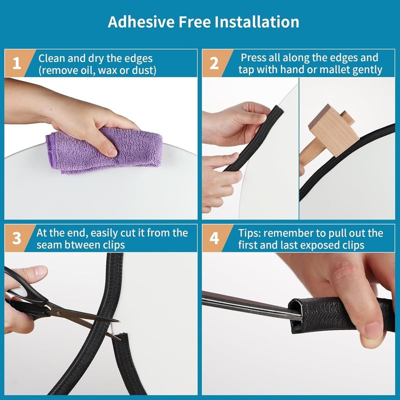 10ft Rubber Edge Trim Guard Door Protector U-Shape Seal Strip Fits 3/64" to 1/4" gallery